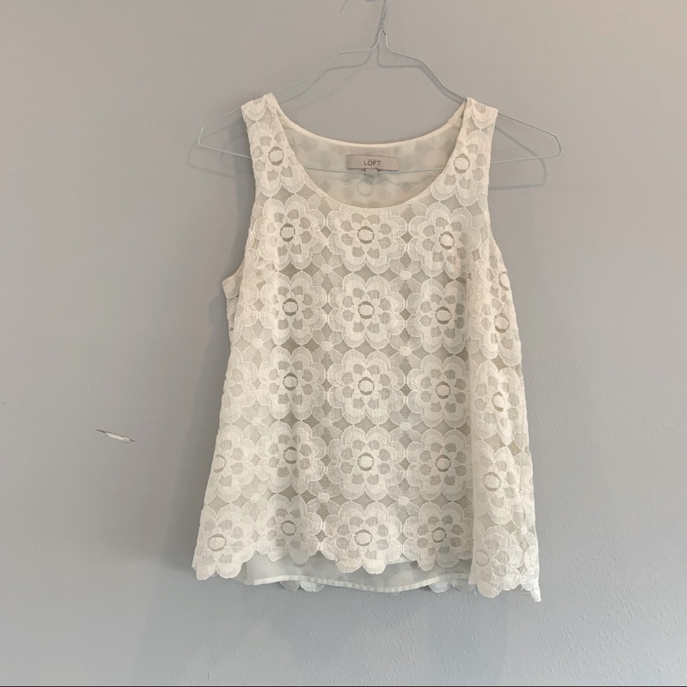 LOFT Scalloped Tank